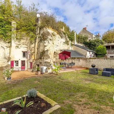 Troglodyte Unique Avec Jacuzzi, Billard Et Jardin, Près De Doué La Fontaine Et Saumur - Fr-1-622-69 Hébergement de vacances Les Ulmes